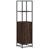 vidaXL Aparador alto madera ingenier&iacute;a marr&oacute;n roble 35,5x35x139cm