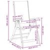 vidaXL Sillas de jard&iacute;n plegables 4 uds madera maciza acacia textileno
