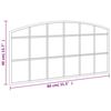 vidaXL Espejo de pared arco de hierro negro 80x40 cm