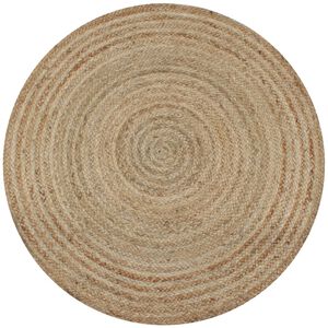 vidaXL Alfombra redonda de yute trenzado 150 cm