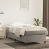 vidaXL Estructura de cama con somier terciopelo gris claro 90x200 cm