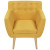 vidaXL Sill&oacute;n de tela amarillo