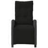 vidaXL Sillones reclinables jardín con reposapiés 2 uds ratán PE negro