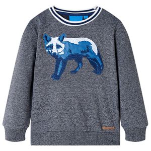 Sudadera infantil azul marino m&eacute;lange 92