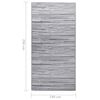 vidaXL Alfombra de exterior PP ARAKIL gris 190x290 cm