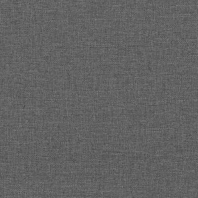 vidaXL Sofá de 2 plazas tela gris oscuro