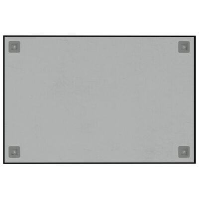 vidaXL Pizarra magnética de pared vidrio templado negro 60x40 cm