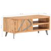 vidaXL Mesa de centro de madera maciza de acacia 90x45x40cm