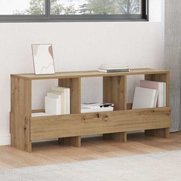 vidaXL Estante de revistas Roble artesanal 102 x 30 x 45 cm