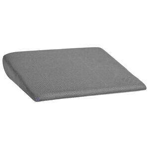 vidaXL Almohada para el asiento Gris 39 x 38 x 8,5 cm Espuma PU