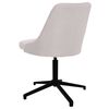 vidaXL Silla de comedor giratoria tela color crema