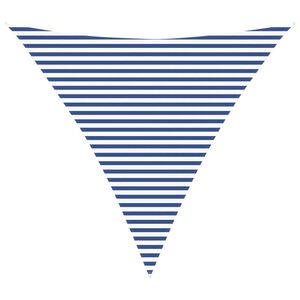 vidaXL Toldo Vela de Sombra Azul y Blanco 4,5 x 4,5 x 4,5 m