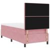 vidaXL Cama tipo Box Spring con colch&oacute;n Rosa 90 x 200 cm tela