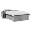 vidaXL Estructura de cama con caj&oacute;n Gris Hormig&oacute;n Madera de ingenier&iacute;a