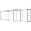 vidaXL Jaula para gatos acero galvanizado 6x1,5x1,5 m