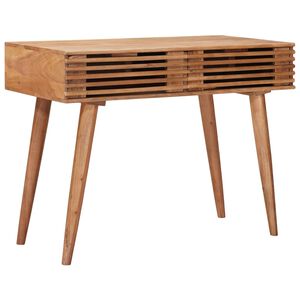 vidaXL Escritorio Hecho a Mano Madera Teak Marr&oacute;n 100 x 48 x 76 cm