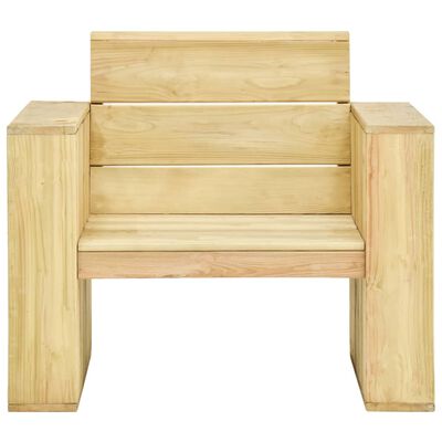 vidaXL Juego de muebles de jardín 4 piezas madera de pino impregnada