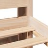 vidaXL Cama con estanter&iacute;a sin colch&oacute;n madera maciza de pino 100x200cm