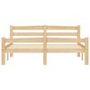vidaXL Estructura de cama sin colch&oacute;n madera maciza de pino 120x200 cm
