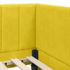vidaXL Estructura de Cama Esquina con Colch&oacute;n 2 pcs Amarillo