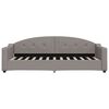 vidaXL Sof&aacute; cama nido tela gris taupe 80x200 cm