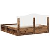 vidaXL Estructura de cama con cabecera Madera vieja 200 x 200 cm