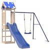 vidaXL Parque infantil de exterior de madera maciza de pino