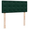 vidaXL Cama otomana con colch&oacute;n 120x190 cm terciopelo verde oscuro