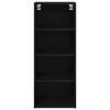 vidaXL Mueble colgante Roble Negro 40 x 29,5 x 100 cm