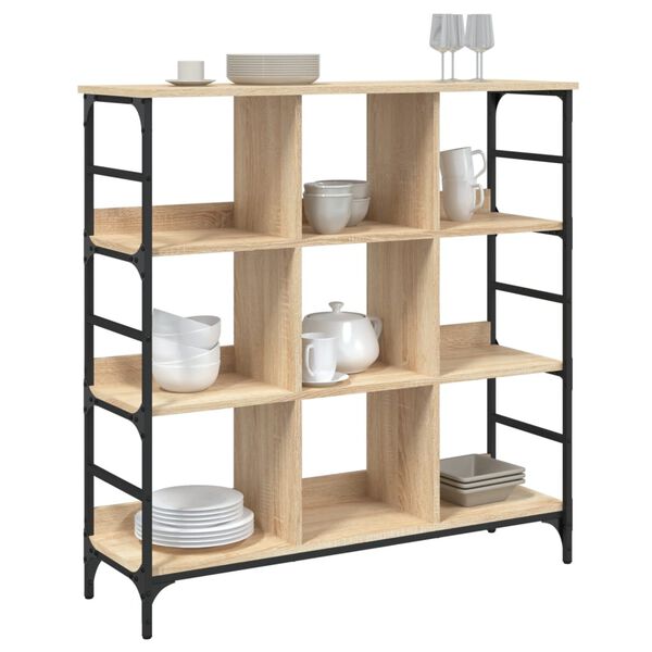 vidaXL Aparador de madera de ingenier&iacute;a roble Sonoma 102x32x103,5 cm