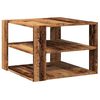 vidaXL Set mesas de centro madera ingenier&iacute;a envejecida 58x58x40 cm