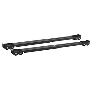 vidaXL Base para lavadora Manual 2 uds. Negro 72 x 5 x 4,5 cm