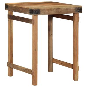vidaXL Mesa de Comedor Marr&oacute;n 60 x 55 x 76 cm madera maciza reciclada