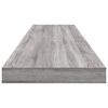 vidaXL Estantes pared 4 uds madera ingenier&iacute;a gris Sonoma 100x10x1,5cm