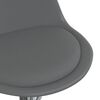 vidaXL Sillas comedor giratorias 6 unidades cuero sint&eacute;tico gris