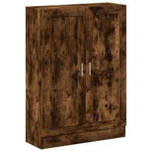 vidaXL Armario libros madera de ingenier&iacute;a roble humo 82,5x30,5x115 cm