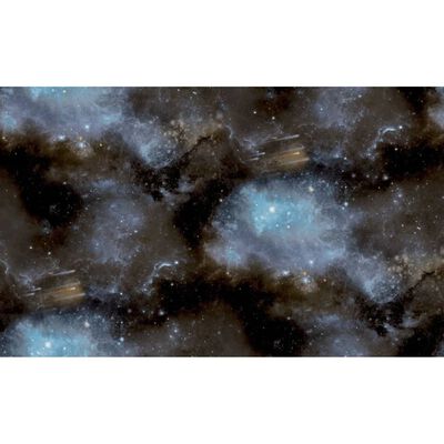 Good Vibes Papel de pared Galaxy with Stars azul y negro