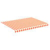 vidaXL Tela de repuesto para toldo amarillo y naranja 4x3 m