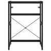 vidaXL Estructura de lavabo de hierro negro 59x38x83 cm
