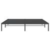 vidaXL Estructura de cama de metal negro 180x200 cm