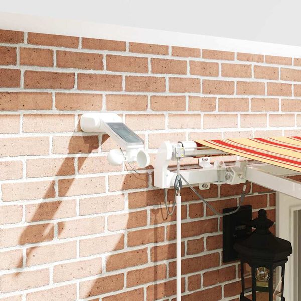 vidaXL Toldo Retr&aacute;ctil Amarillo y Naranja 400 x 300 cm