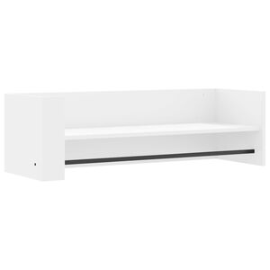 vidaXL Estante de pared madera de ingenier&iacute;a blanco 100x35x30,5 cm