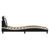 vidaXL Estructura de cama Viana con LED sin colch&oacute;n negro blanco 100x200 cm