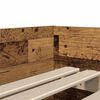 vidaXL Estructura de cama con caj&oacute;n Madera envejecida 90 x 200 cm