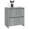 vidaXL Aparador de madera contrachapada gris Sonoma 70x41x75 cm