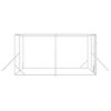 vidaXL Perrera de exterior acero galvanizado plateado 4x4x2 m