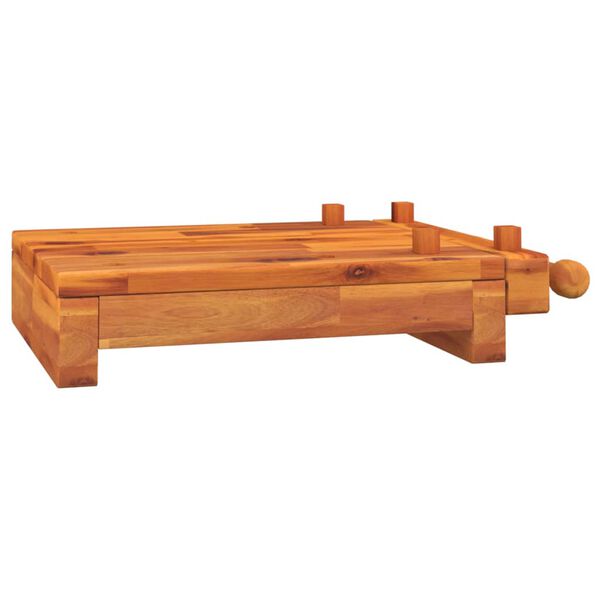 vidaXL Tablero banco de trabajo con tornillo banco madera 52x36x9,5 cm
