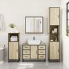 vidaXL Set de muebles de ba&ntilde;o 2 pzas madera contrachapada roble Sonoma