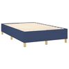 vidaXL Cama box spring con colch&oacute;n tela azul 120x190 cm