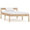 vidaXL Estructura de cama sin colch&oacute;n madera maciza de pino 100x200 cm